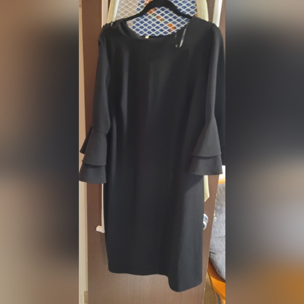 Calvin Klein Black Long Sleeve Dress